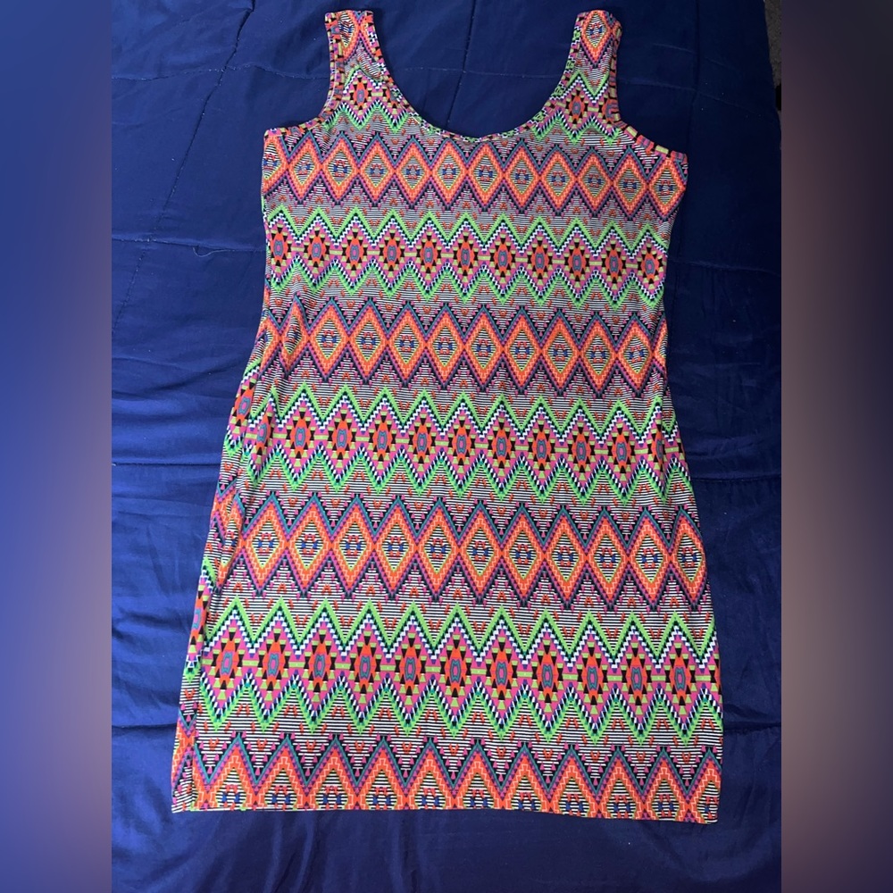 Colorful tank dress